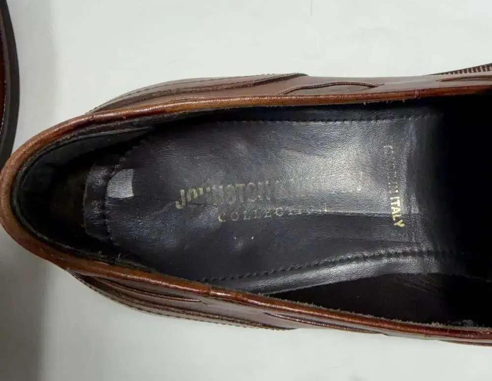 Johnston & Murphy Collection Italian Leather Tassel Loafers with Vibram Soles